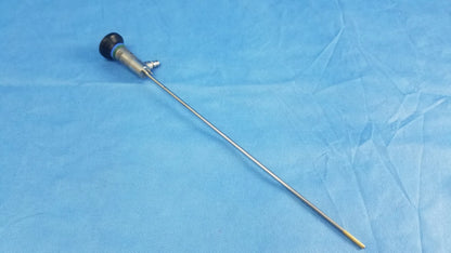 Silver surgical endoscope with black and blue handle for compatible Olympus cystoscopic systems a22000a autoclave cystoscope 0 degrees