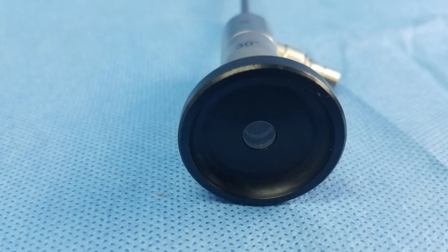 Silver-colored a22002a autoclavable cystoscope with black lens housing and metallic joints compatible olympus cystoscopic systems