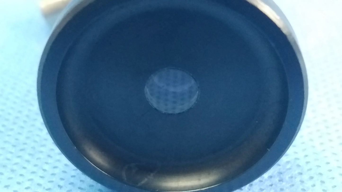 Black circular speaker with central grille and glossy finish compatible with olympus cystoscopic a22002a systems