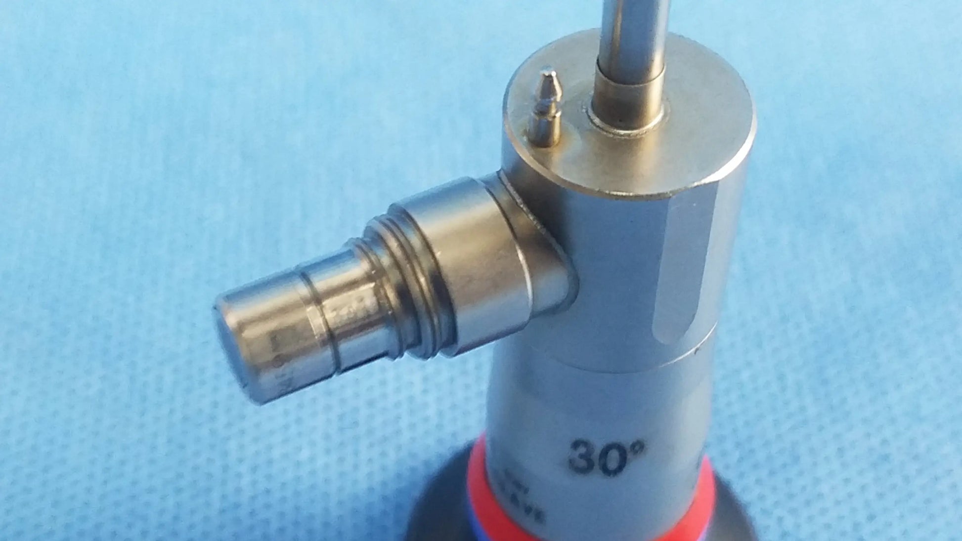 Silver metallic olympus a22002a autoclave cystoscope with 30 degree angled tip and threaded connections compatible olympus cystoscopic systems