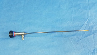 Silver metallic shaft olympus a22002a 30° autoclave cystoscope with black and red capped tip for cystoscopic systems