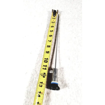 A metallic olympus a22003a 4mm autoclavable cystoscope with slender shaft and black-tipped base with blue ring