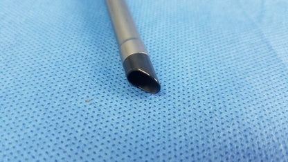 Olympus A22042A silver resection sheath with black-tipped endoscopic instrument component and smooth metallic finish