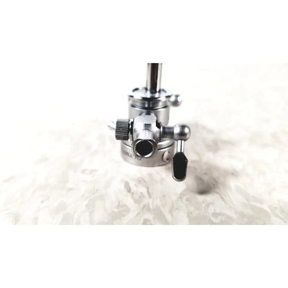 Silver metal camera tripod head with black rubberized grip handle featured in olympus a2211 dual valve sheath product image