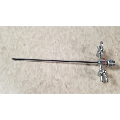 Silver surgical endoscope with slender shaft and control knobs of olympus a3722 pediatric sheath 13 fr instrument