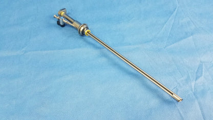 Silver working insert hystero-resectoscope with brass jointed head featuring gyrus acmi silicone seals and sterilization tray