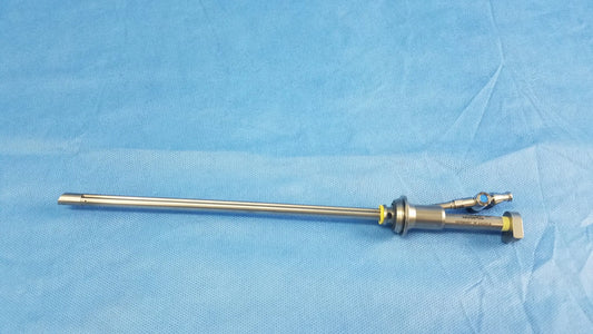 Silver metallic working insert with articulated handle for olympus a42091a hystero-resectoscope with sterilization tray