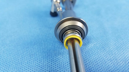 Silver working insert with yellow o-ring and metallic joints featuring gyrus acmi silicone seals for hystero-resectoscope