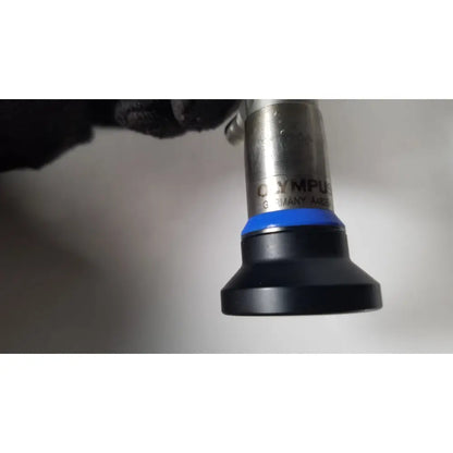 Olympus a4629a hd laparoscope in black and silver with blue ring near base for autoclave resectoscope use