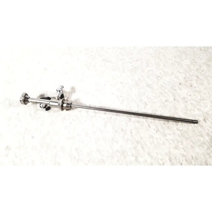 Silver metallic olympus a4764 hysteroscopy sheath 7fr with long slender shaft and articulated handle joints