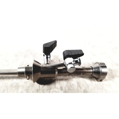 Olympus a4764 hysteroscopy sheath 7fr with metallic body and black plastic handles for medical use