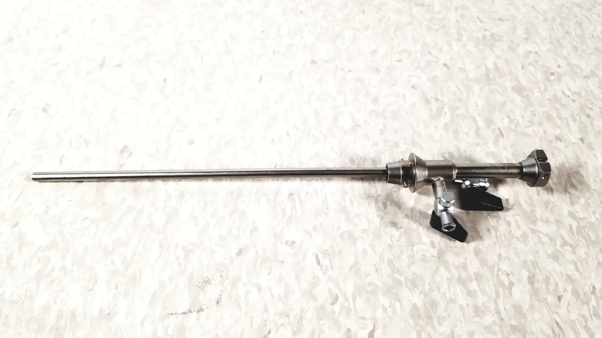 Silver olympus a4764 hysteroscopy sheath 7fr with long slender shaft and articulated joints at handle end