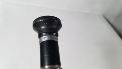 Black cylindrical olympus a5254 10mm laparoscope objective lens with silver ring marked 0 degree german model