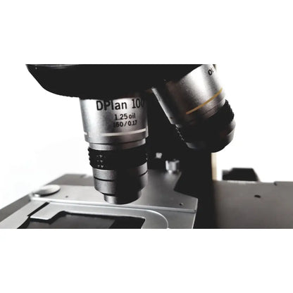 Silver dpplan 100 objective lens with oil immersion 1.25x magnification for olympus bh-2 binocular microscope