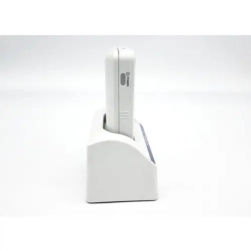 White rectangular charging dock with smooth plastic finish for olympus capsule recorder re-10 with maj-2032 cradle