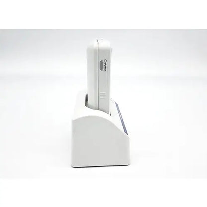 White rectangular charging dock with smooth plastic finish for olympus capsule recorder re-10 with maj-2032 cradle