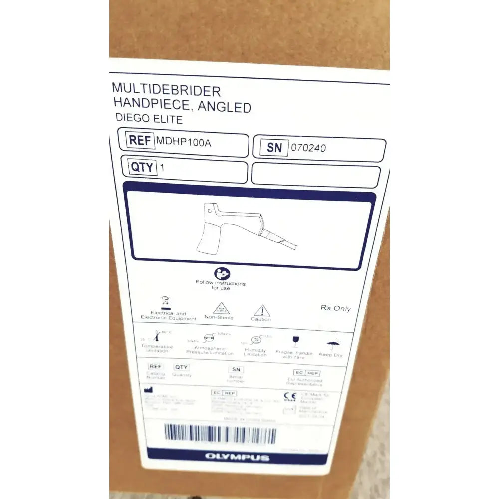 Olympus Diego Elite Multidebrider Handpiece, Angled Ref MDHP100A Surgical Handpiece, second-hand product photo 1