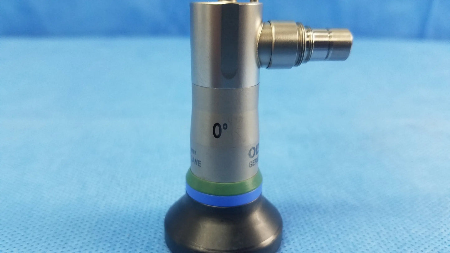 Silver surgical a22000a autoclave cystoscope with black base green-blue ring engraved markings compatible olympus cystoscopic