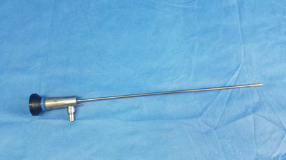 Silver a22000a autoclave cystoscope with black and blue-tipped handle compatible with olympus cystoscopic systems