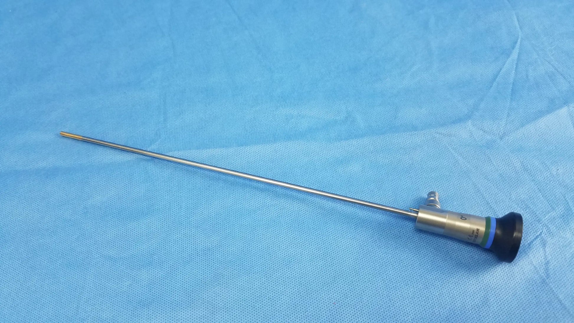 Silver surgical endoscope with black and blue handle compatible olympus cystoscopic a22000a for cystoscopic systems