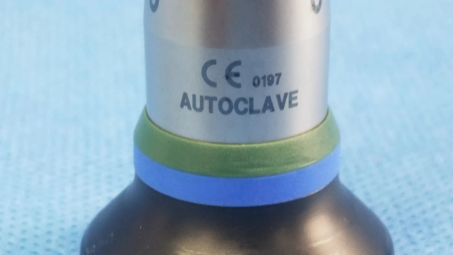 Silver cylindrical autoclave with green and blue bands compatible olympus cystoscopic a22000a for cystoscopic systems