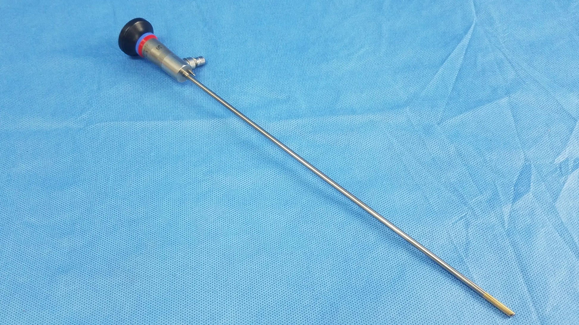 Metallic olympus a22002a 30 degree autoclave cystoscope with black and red handle compatible with olympus cystoscopic systems