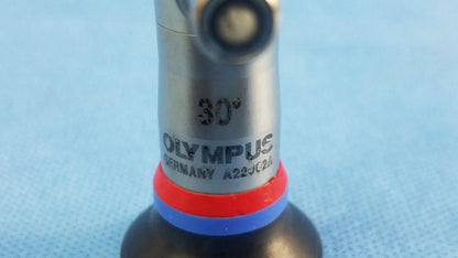 Silver metallic olympus germany a22002a 30 degree autoclave compatible olympus cystoscopic endoscope with angled tip