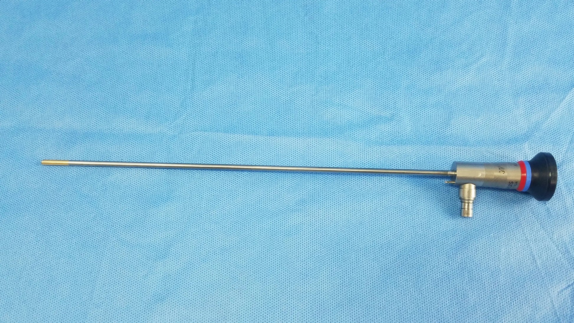 Silver surgical endoscope with black red and blue capped tip compatible olympus cystoscopic a22002a for cystoscopic systems