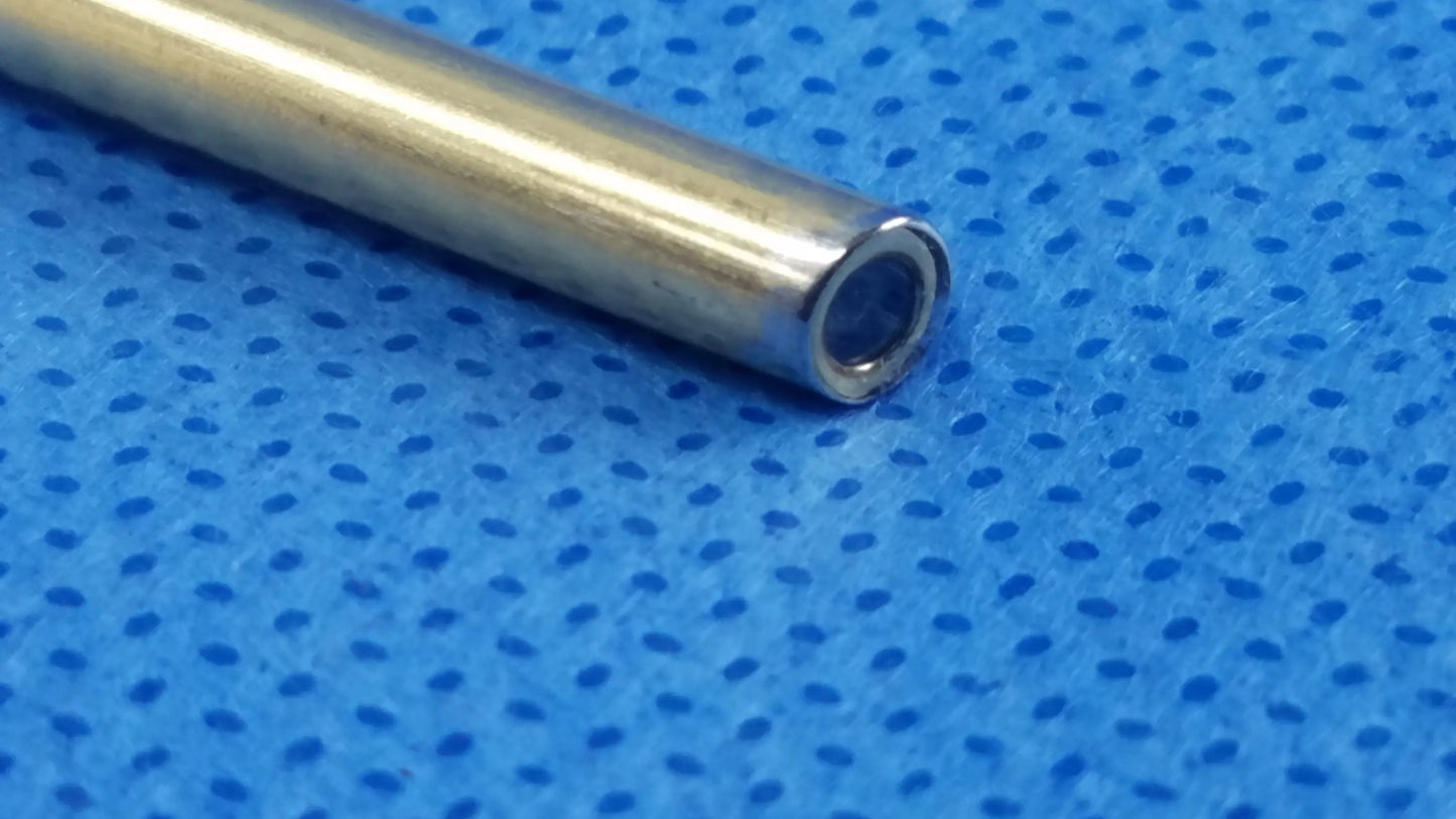 A sleek metallic cylindrical tube with polished brass finish compatible with Olympus cystoscopic systems a22002a