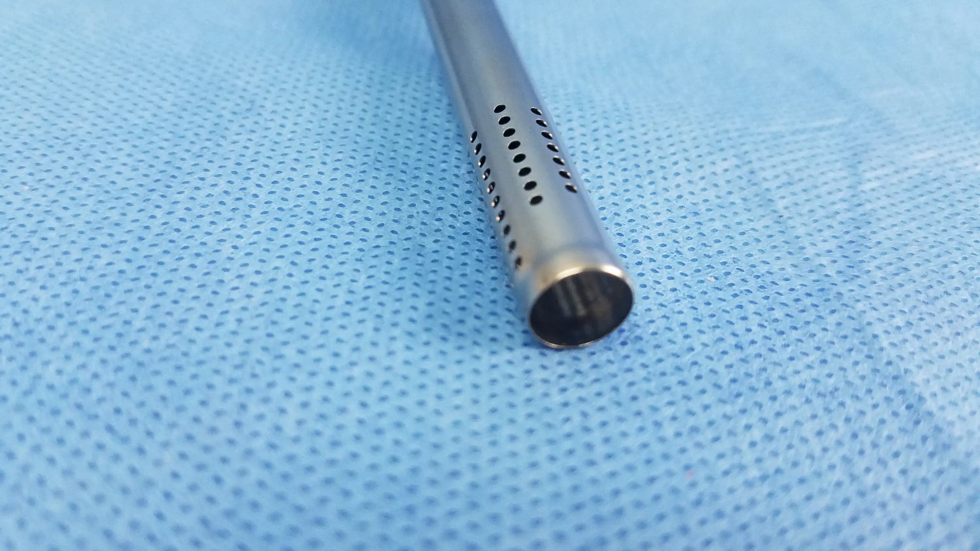 Silver metallic Olympus Germany A22025A continuous-flow outer resectoscope sheath with cylindrical perforated body