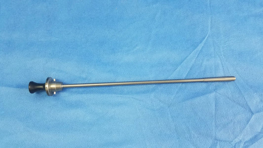 Silver surgical endoscope with black handle and metallic joints instrument component compatible olympus standard obturator