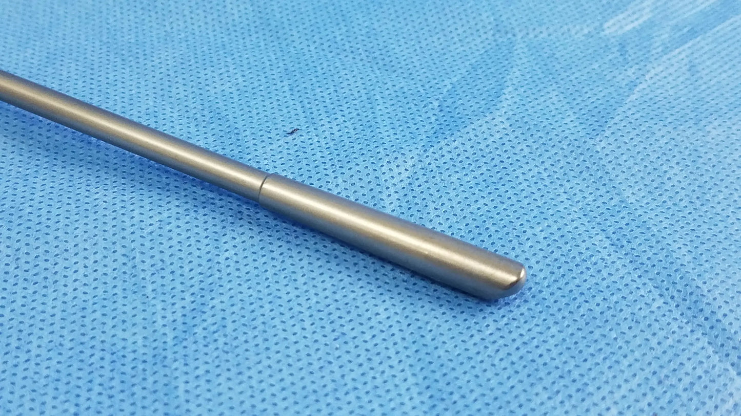 Olympus Germany A22081A standard obturator with sleek metallic cylindrical body and rounded tip instrument component compatible Olympus