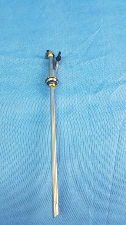 Silver metallic hystero-resectoscope working insert with black-tipped components richard wolf a42091a from germany