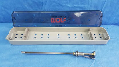 Silver metallic working insert hystero-resectoscope with articulated joints by olympus germany a42091a and richard wolf