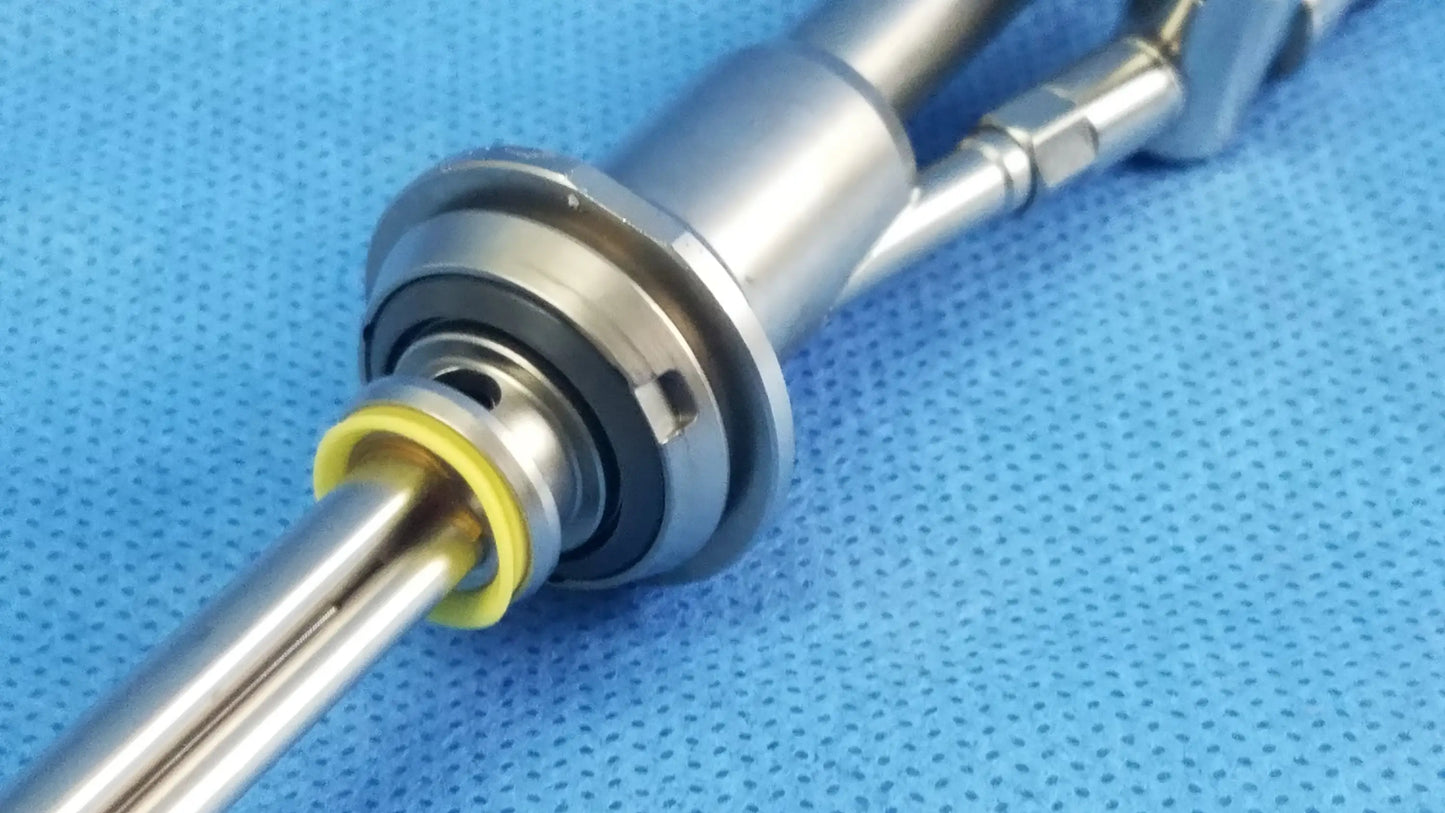 Silver working insert with yellow o-ring and metallic joints for Richard Wolf A42091A hystero-resectoscope use