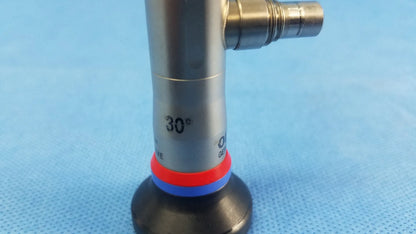 Silver metallic autoclave cystoscope with 30 degree angled tip and red blue rings compatible Olympus cystoscopic a22002a