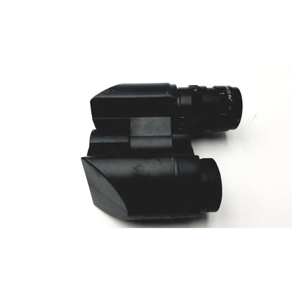 Black matte-finished olympus japan microscope head wh10x-h/22 with rugged angular design and visible lens markings
