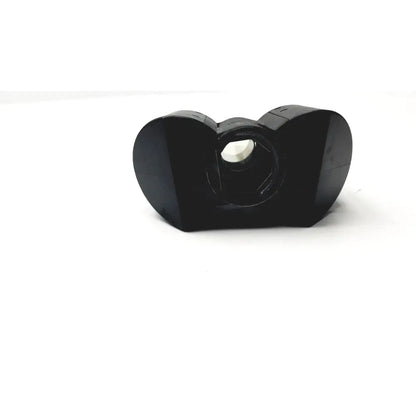 Black plastic heart-shaped olympus japan microscope head wh10x-h 22 with central circular opening for japan microscope use