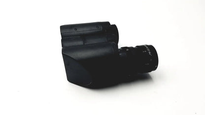 Black matte-finish olympus japan microscope head wh10x-h/22 with visible brand inscription on the barrel