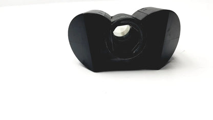 Black plastic heart-shaped olympus japan microscope head wh10x-h 22 with central circular opening for japan microscope use