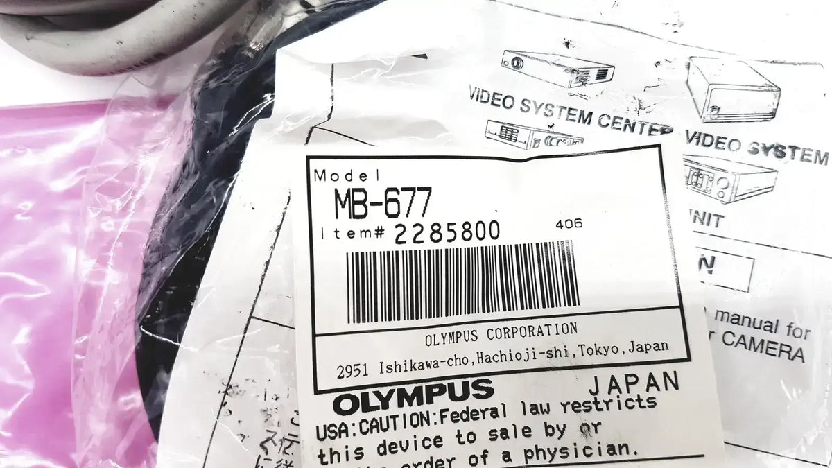 Olympus MB-677 BNC Video Cable With Ophit DSL-R002 and Extras Full BAG Video Cable, second-hand product photo 1