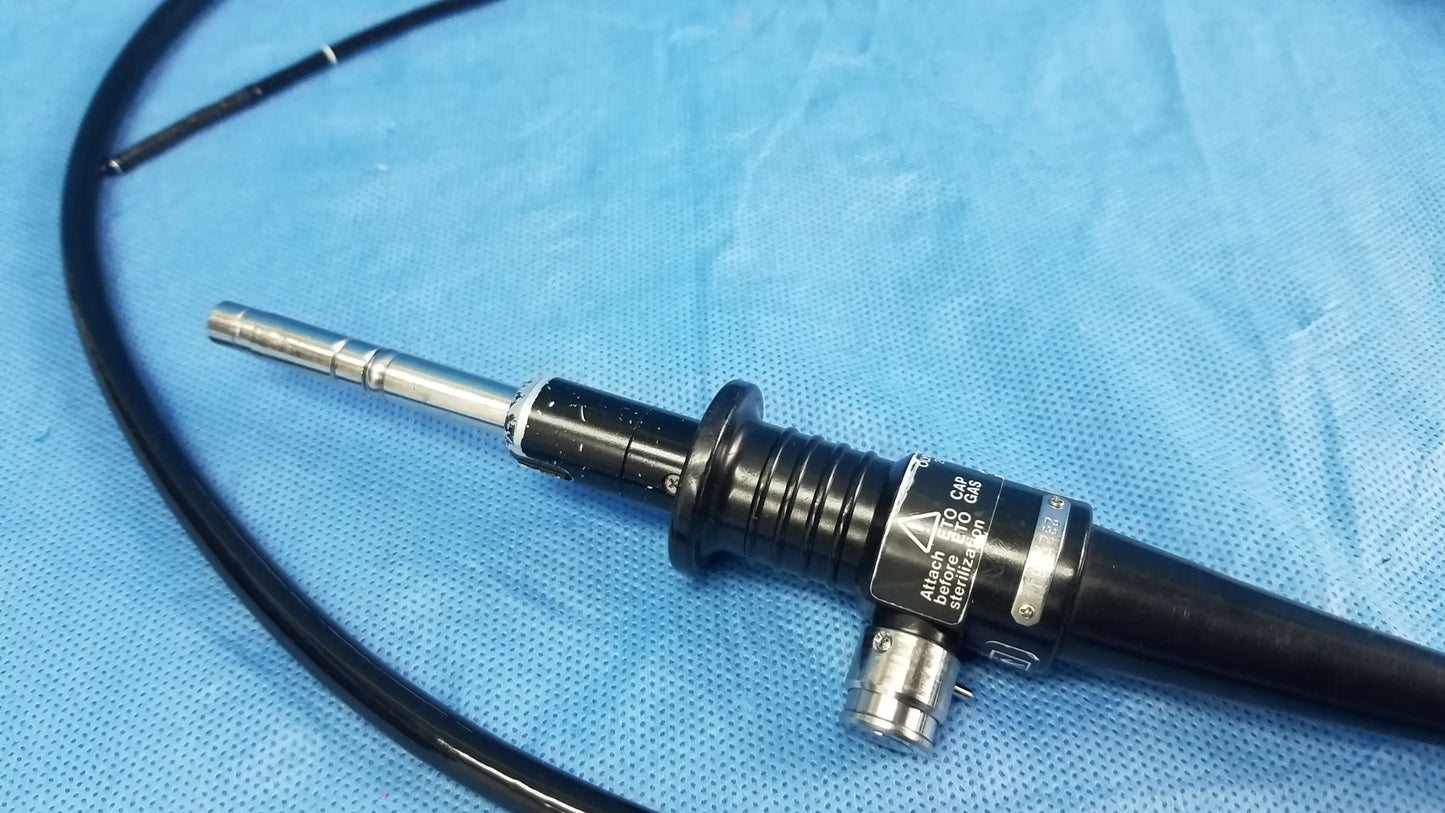 Olympus Medical Systems ENF-P4 rhino-laryngoscope endoscope with black and silver flexible fiber optic cable