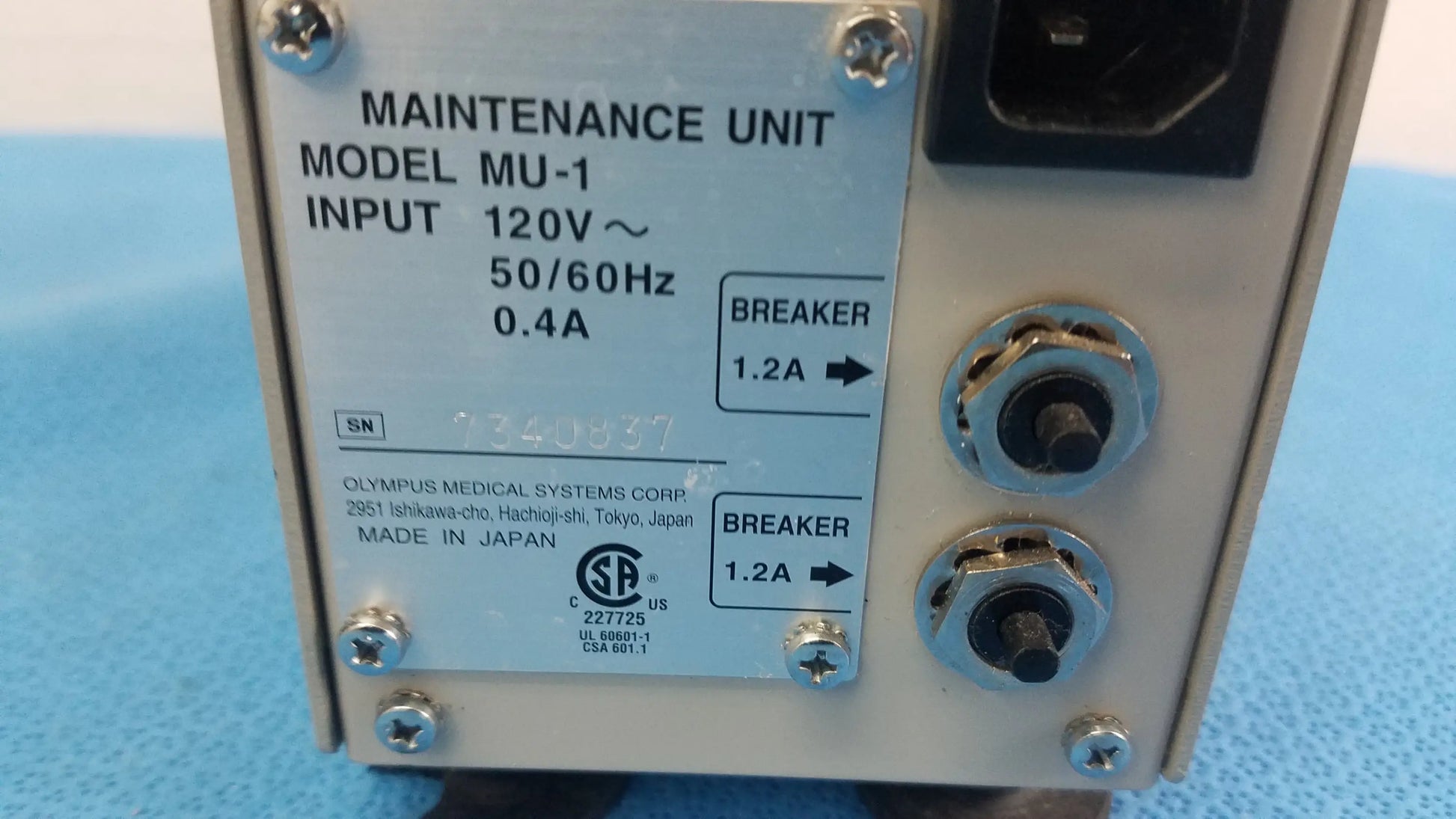 Olympus MU-1 Maintenance Unit Leakage Tester Maintenance Unit, second-hand product photo 8