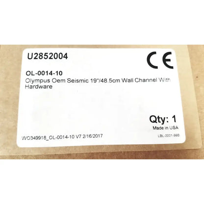 Olympus Oem Seismic 19"/48 5cm Wall Channel With Hardware OL-0014-10 Wall Channel, second-hand product photo 2