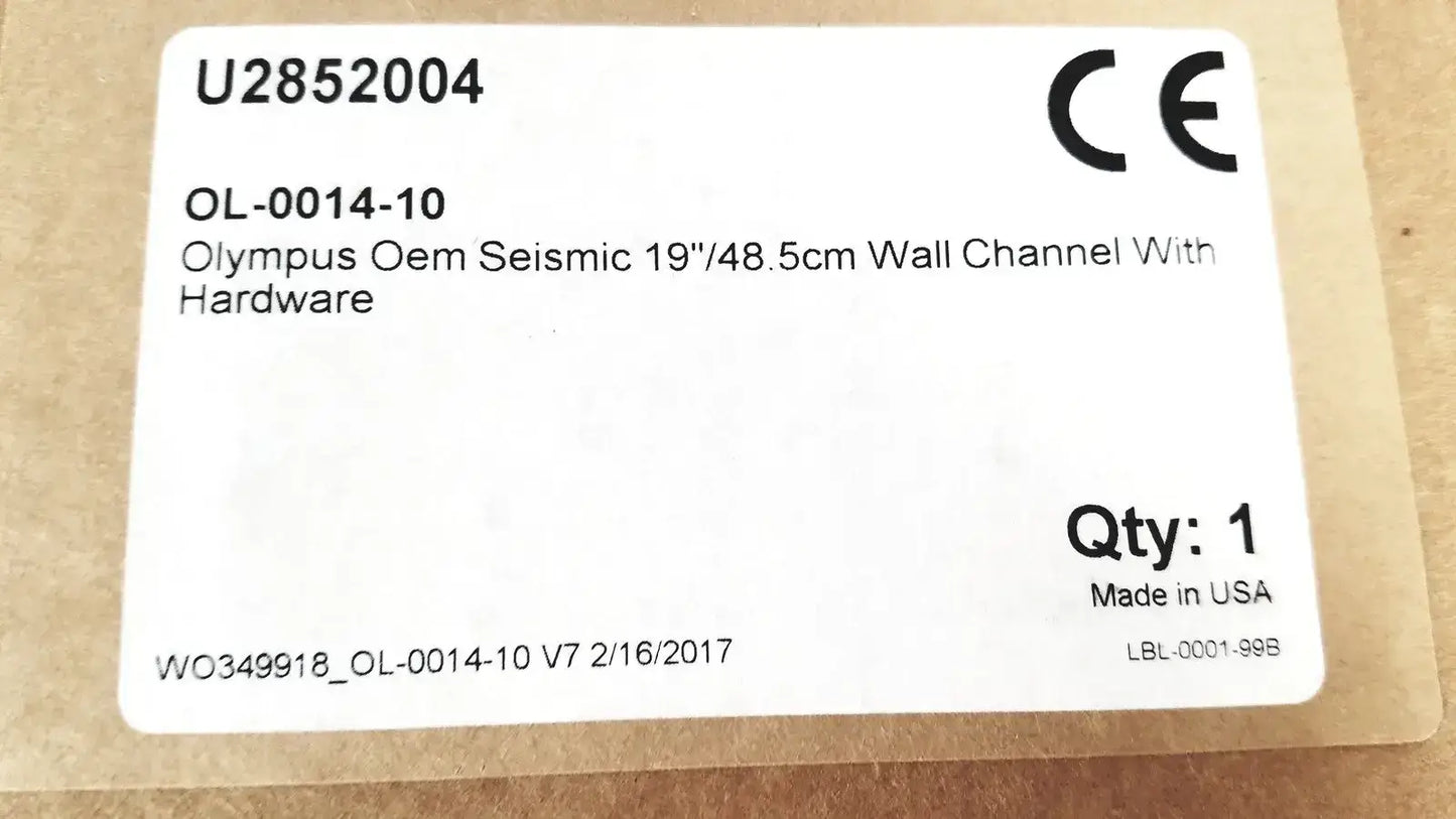 Olympus Oem Seismic 19"/48 5cm Wall Channel With Hardware OL-0014-10 Wall Channel, second-hand product photo 2