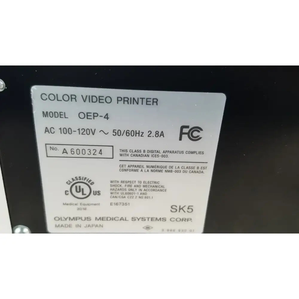 Olympus OEP-4 HDTV Color Video Printer Medical Video Printer, second-hand product photo 8
