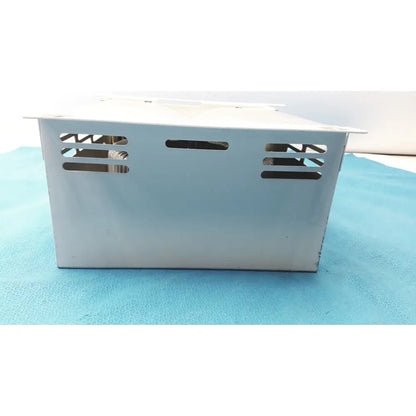 Silver metallic rectangular power supply unit with ventilation slots for olympus separation transformer maj-1647 set b