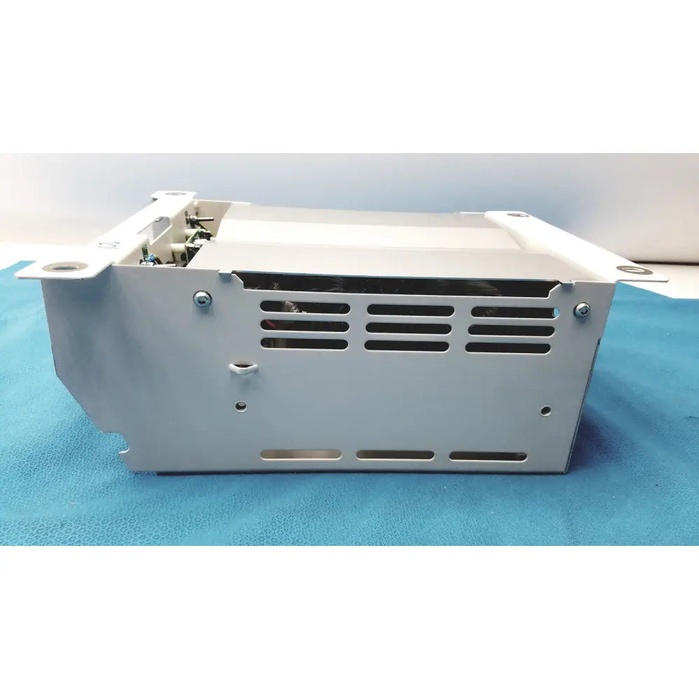 Silver metallic industrial olympus separation transformer maj-1647 set b with rectangular chassis and ventilation slots