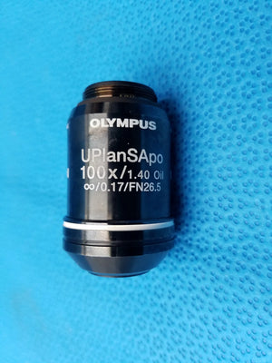 Olympus UPlanSApo 100x/1.40 Microscope Objective 26.5 Oil ∞/0.17/FN