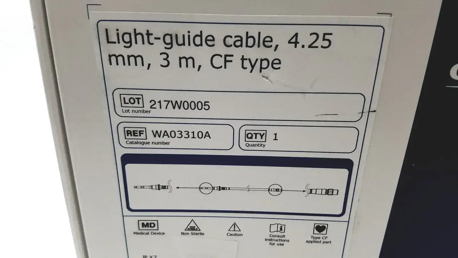 OLYMPUS WA03310A Light Guide Cable, 4.25 mm, 3m, CF Type Endoscopy Light Guide Cable, as-is (for parts) product photo 7